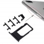 Korttikelkasta + Äänenvoimakkuuden säätö Key + Virtapainike + mykistyskytkin Vibraattori Key iPhone 7 Plus (musta)