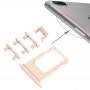 Card tálca + Hangerőszabályzó gomb + Power gomb + Némítás Vibrátor Key for iPhone 7 Plus (Gold)