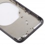 Copertura posteriore trasparente con Camera Lens & Slot per scheda SIM & Side Tasti per iPhone 8 (nero)