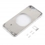 Läbipaistev tagakaane kaamera objektiivi ja SIM-kaardi salve ja külgvõtmetega iPhone 8-le (valge)