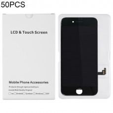 50 ks kartonové balení bílé pole pro iPhone 8/7 LCD displej a digitizér plná montáž