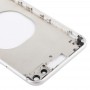 Coperchio trasparente con Camera Lens & Slot per scheda SIM e tasti laterali per iPhone 8 Più (bianco)