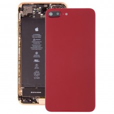 Back Cover with Adhesive for iPhone 8 Plus(Red) 