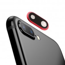 Back Camera Bezel with Lens Cover for iPhone 8 Plus (Red) 