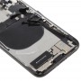 电池后盖组件与侧键及振动器和响亮的扬声器和电源键+音量键排线与卡片盘及电池胶粘剂的iPhone X（黑）