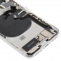 电池后盖组件与侧键及振动器和响亮的扬声器和电源键+音量键排线与卡片盘及电池胶粘剂的iPhone X（白色）