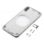 Copertura posteriore trasparente con Camera Lens & Slot per scheda SIM e laterali Tasti per iPhone X (nero)