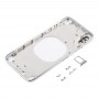 Прозрачная задняя крышка с камерой карта лотка и боковыми клавишами объектива и SIM для iPhone X (белый)