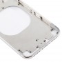 Transparente rückseitige Abdeckung mit Kameraobjektiv und SIM-Karten-Behälter & Seitentasten für iPhone X (weiß)