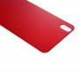 Стеклянная задняя крышка аккумулятора Крышка для iPhone X (красный)