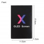 50 st Cardboard Packaging Black Box för iPhone X LCD-skärm och digitizer fullmontering