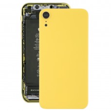Copertura posteriore della batteria con la macchina fotografica posteriore Lunetta & obiettivo e adesivo per iPhone XR (giallo)