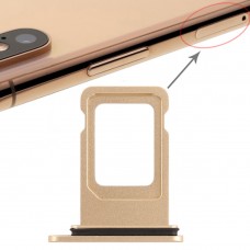 Double SIM Card Tray for iPhone XR (Double SIM Card)(Gold) 