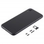 უკან საბინაო საფარი კამერა ლინზები და SIM ბარათის უჯრა და გვერდითი გასაღებები iPhone XR (შავი)