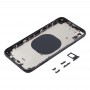 Задняя крышка Корпус с карты лоток и боковые клавиши объектив камеры и SIM для iPhone XR (черный)