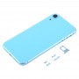 Back Housing Cover with Camera Lens & SIM Card Tray & Side Keys for iPhone XR(Blue)