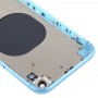 Задняя крышка Корпус с карты лоток и боковые клавиши объектив камеры и SIM для iPhone XR (синий)