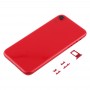 Tillbaka House Cover med kameralinsen & SIM-kortfack och sidokanaler för iPhone XR (röd)