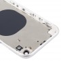 L'alloggiamento della copertura posteriore con Camera Lens & Slot per scheda SIM e laterali Tasti per iPhone XR (bianco)