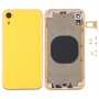 Vissza ház fedele kamera lencse és SIM kártya tálca és oldalsó gombok iPhone xr (sárga)