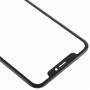 מסך קדמי עדשת זכוכית חיצונית עם מסגרת + OCA ברור אופטי דבק XR iPhone (שחורה)