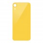 Couverture arrière avec adhésif pour iphone xr (jaune)