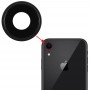 Zurück Kamera Lünette mit Objektivabdeckung für iPhone XR (Schwarz)