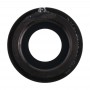 Bezel de caméra arrière avec couvercle de l'objectif pour iPhone XR (noir)