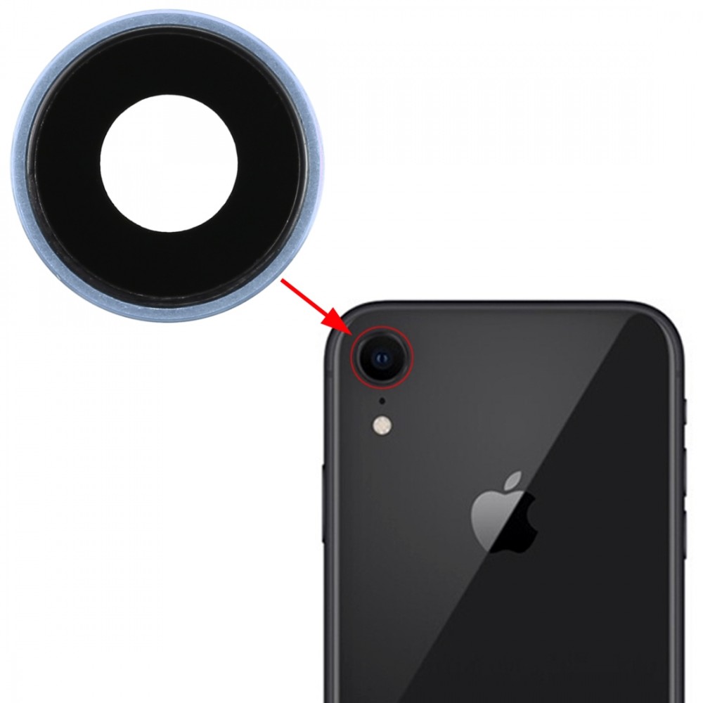 Back Camera Bezel with Lens Cover for iPhone XR(Blue)