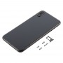 Couverture arrière avec lentille de caméra et plaquettes de carte SIM et touches latérales pour iPhone XS Max (Noir)