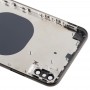 Задняя крышка с камерой карта лотка и боковыми клавишами объектива и SIM для iPhone XS Max (черный)