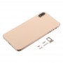 Rückseitige Abdeckung mit Kameraobjektiv und SIM-Karten-Behälter & Seitentasten für iPhone XS Max (Gold)