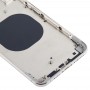Zadní kryt s fotoaparátem Objektivy a SIM karta Zásobník a boční klávesy pro iPhone XS Max (bílý)