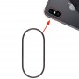 Telecamera posteriore Glass Lens metallo Protector Hoop Ring per iPhone XS XS & Max (nero)