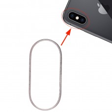 Bakre kamera glaslins Metal Protector Hoop Ring för iPhone XS & XS Max (vit)