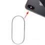 החלק האחורי של המצלמה זכוכית העדשה מתכת מגן חישוק הטבעת עבור iPhone XS & XS מקס (לבן)