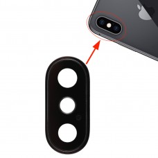Back Camera Bezel with Lens Cover for iPhone XS / XS Max (Black)