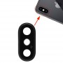 Zurück Kamera Lünette mit Objektivabdeckung für iPhone XS / XS Max (weiß)