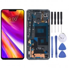 LCD Screen and Digitizer Full Assembly with Frame for LG G7 ThinQ / G710 G710EM G710PM G710VMP(Black)