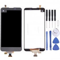 for LG X Screen / K500 LCD Screen and Digitizer Full Assembly(Black) 
