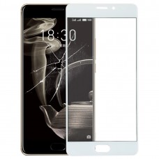 Передний экран Наружный стеклянный объектив для Meizu PRO 7 Plus (белый) 