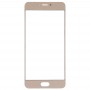 For Meizu Meilan X Front Screen Outer Glass Lens(Gold)
