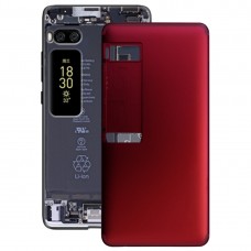 La batería cubierta trasera para Meizu Pro 7 (rojo)