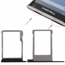 SIM Card מגש + מיקרו SD כרטיס מגש עבור Blackberry priv (שחור)