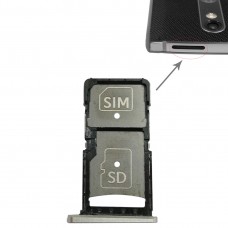 SIM Card Tray + Micro SD Card Tray for Motorola Droid Turbo 2 / XT1585 (Gold) 