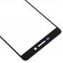 Pantalla frontal exterior lente de cristal para Nokia 2018 6 / 6.1 SCTA-1043 TA-1045 TA-1050 TA-1054 TA-1068 (Negro)