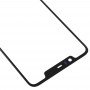 Frontscheibe Äußere Glasobjektiv für Nokia X5 (Schwarz)