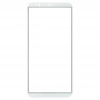 מסך קדמי עדשת זכוכית חיצונית עבור OPPO R11s (לבנה)