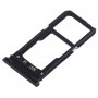 SIM Card Tray + SIM Card Tray / Micro SD Card Tray for OPPO R15(Black)