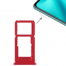 SIM Card Tray + SIM Card Tray / Micro SD Card Tray for OPPO R15(Red)